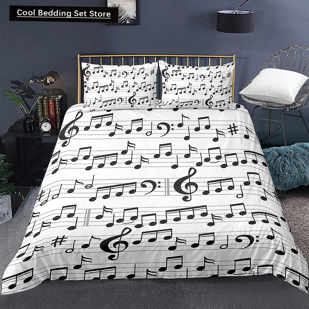 Home Textiles Notes - Music Notes Bedding Set for Kids