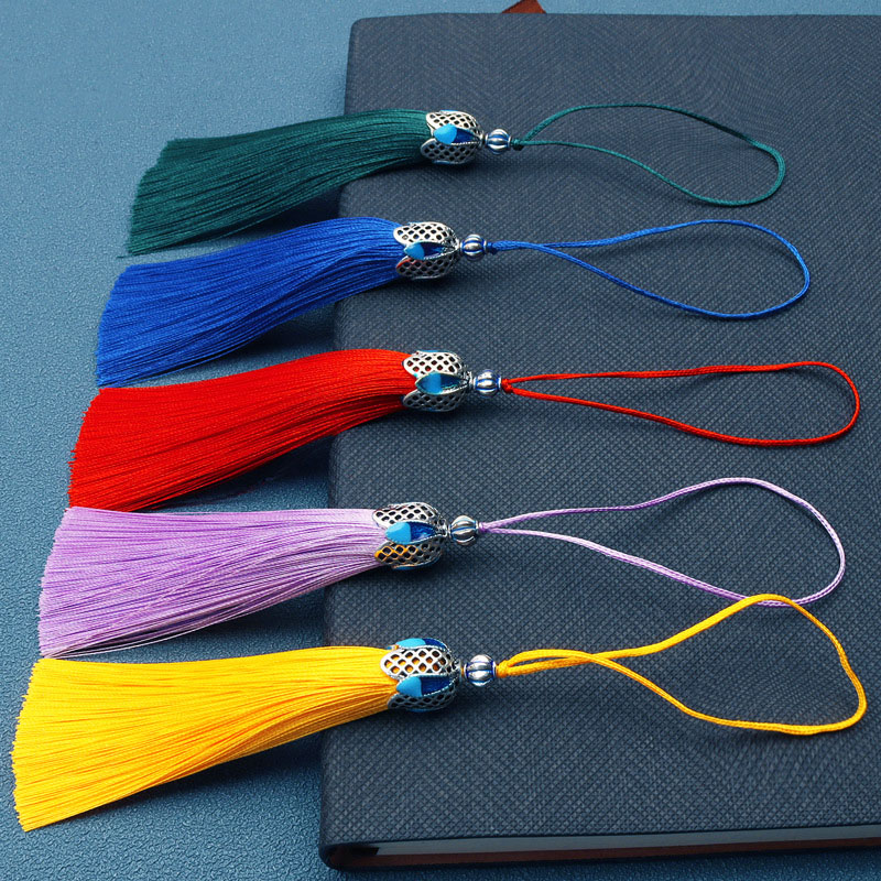 Home Ec Textiles - 2/5/10Pcs Silk Tassel Fringe Brush Pendant