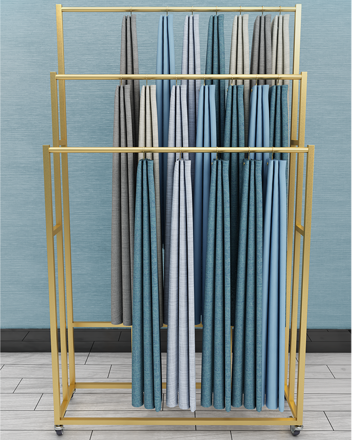 Home Textiles Exhibition - Mobile curtain display frame simple elevator
