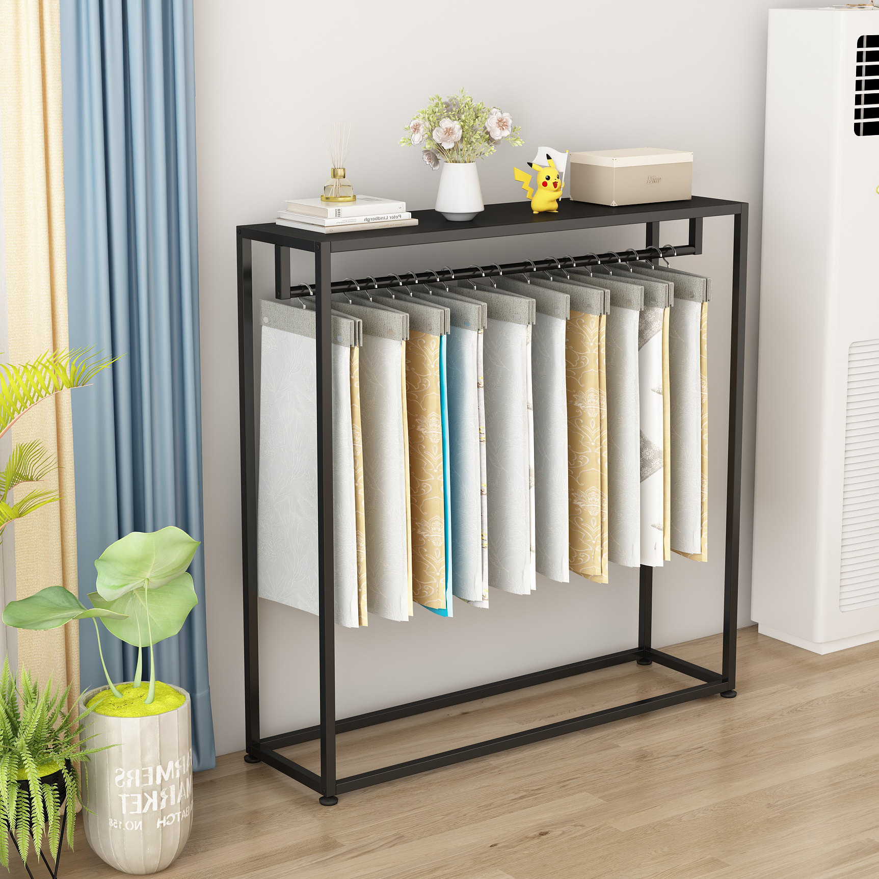 Curtain elevator display rack  - مراجعة Home Textiles Exhibition وسعره
