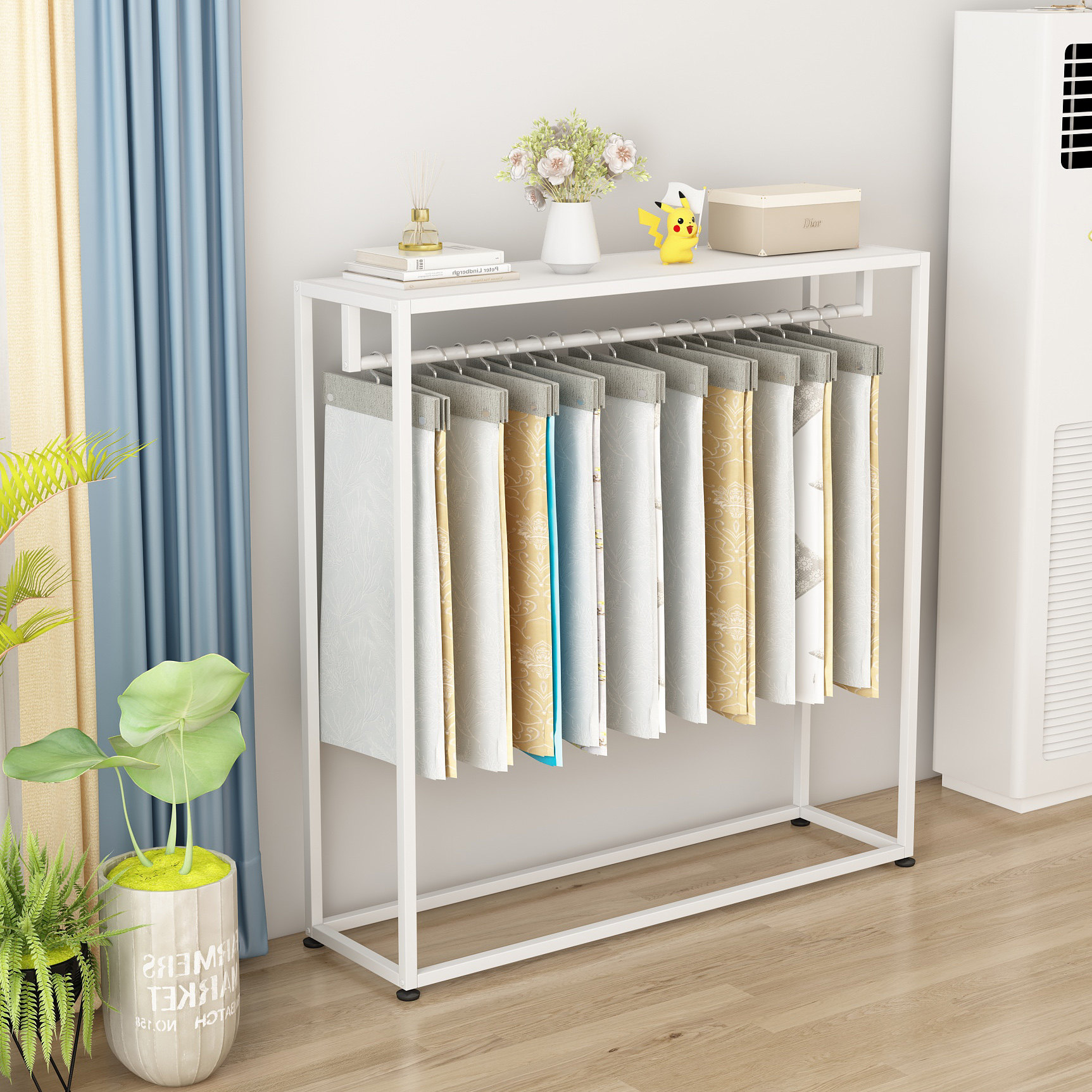 Curtain elevator display rack  - مراجعة Home Textiles Exhibition وسعره