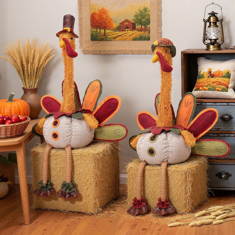Thanksgiving Turkey Doll Autum - مراجعة Home Textiles Turkey وسعره