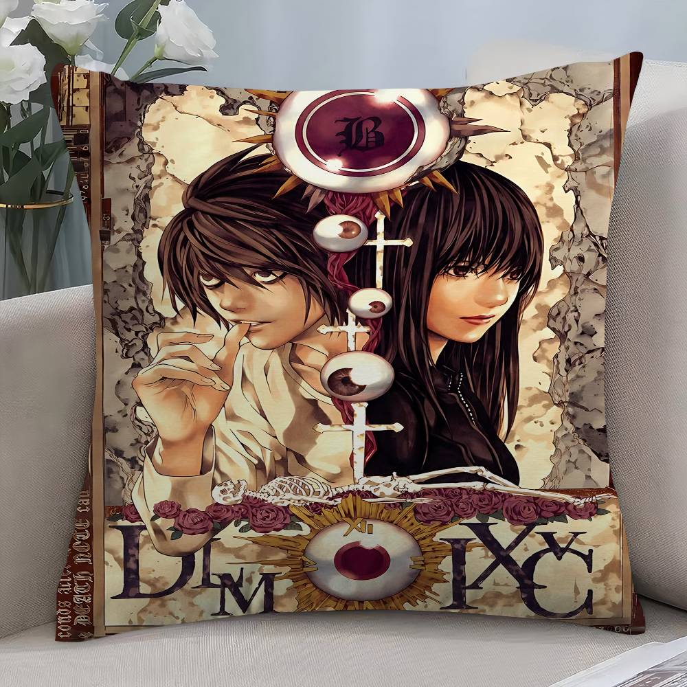 Anime Death Note Cushion Cover - مراجعة Home Textiles Notes وسعره