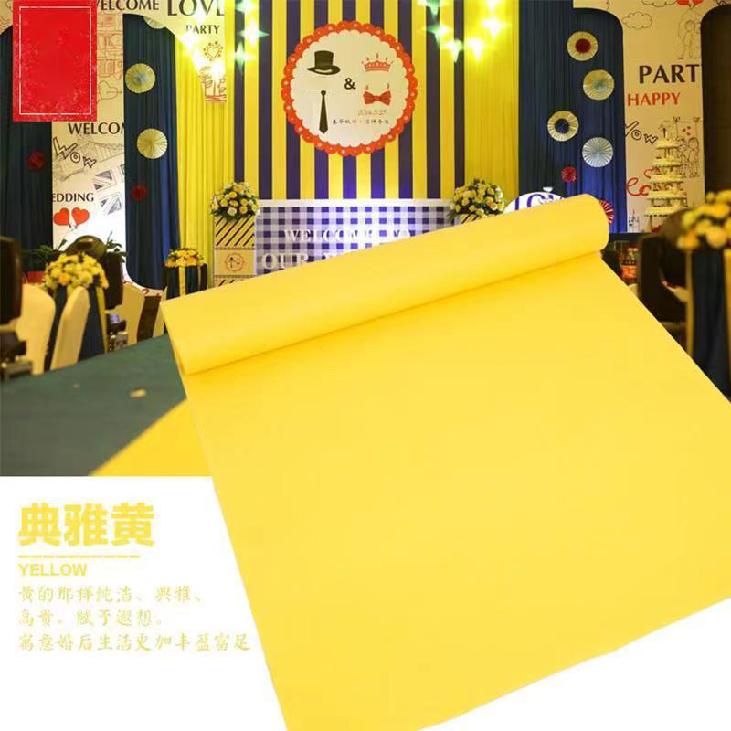 Yellow Disposable Carpet for W - مراجعة Home Textiles Exhibition وسعره