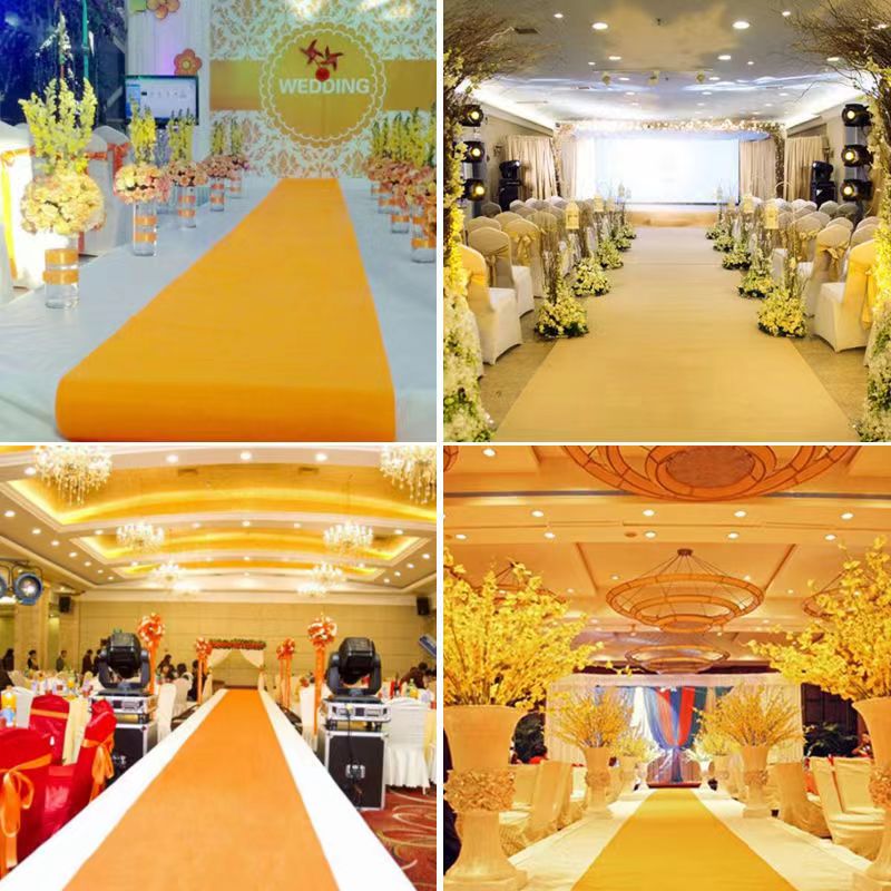 Yellow Disposable Carpet for W - مراجعة Home Textiles Exhibition وسعره