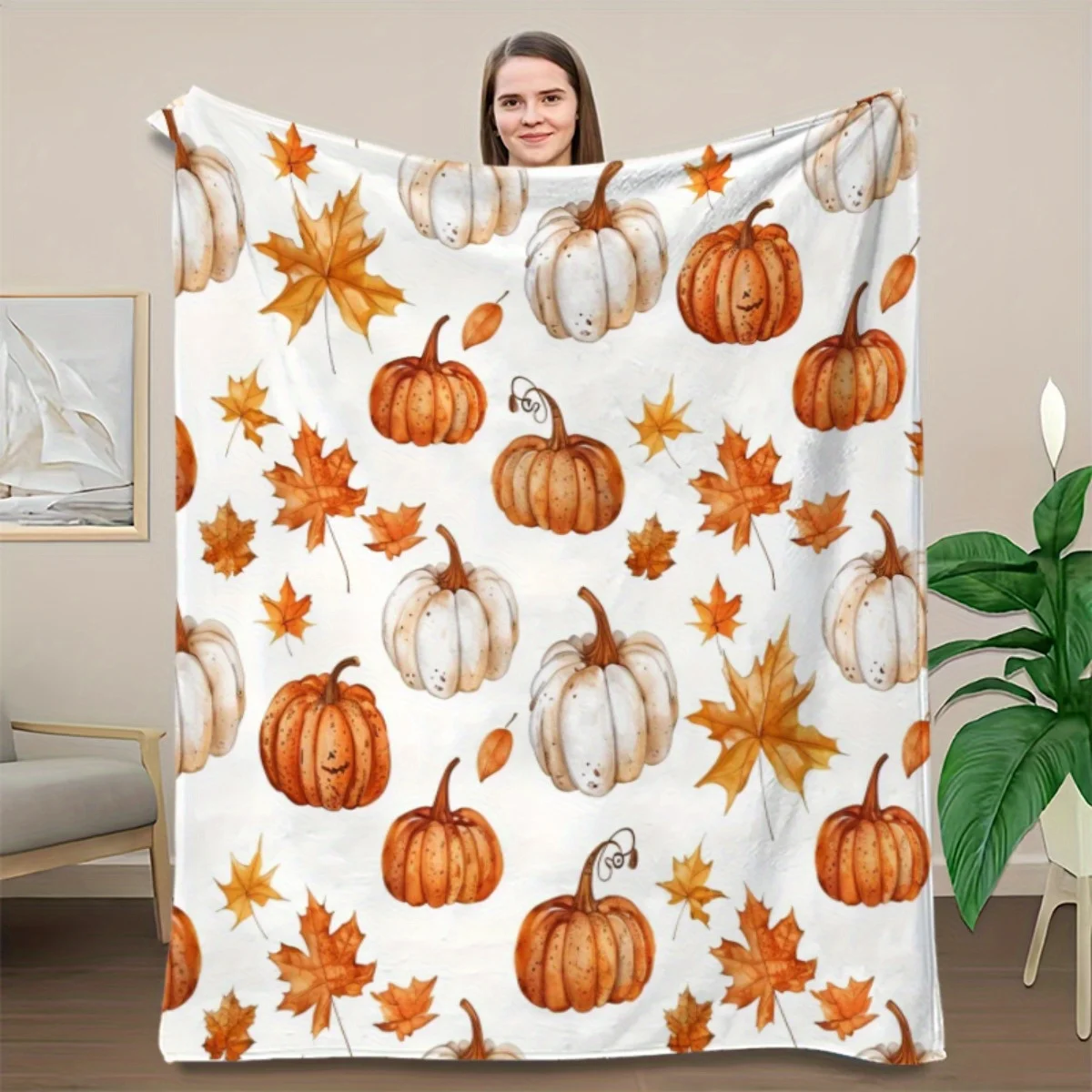 Thanksgiving Throw Blanket – C - مراجعة Home Textiles Turkey وسعره
