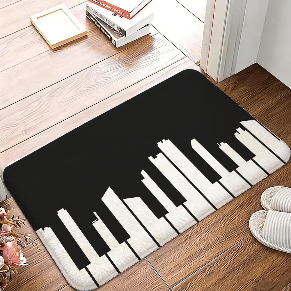 Music Note Piano Pattern Floor - مراجعة Home Textiles Notes وسعره