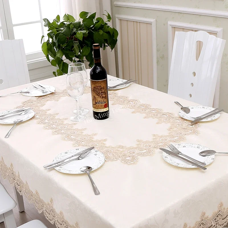 Table Cloth Round Table Cream  - مراجعة Home Textiles List وسعره