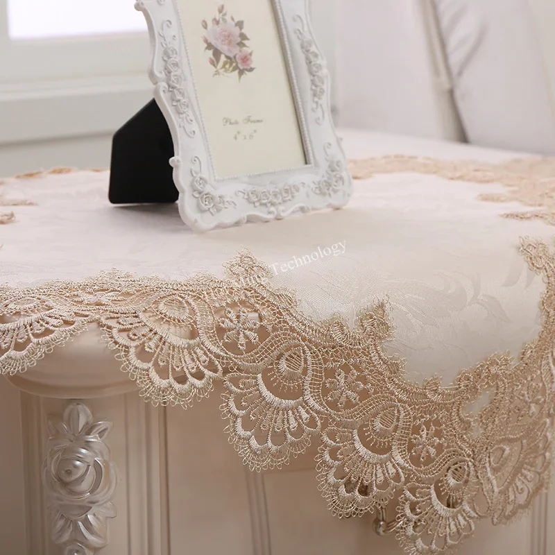 Table Cloth Round Table Cream  - مراجعة Home Textiles List وسعره