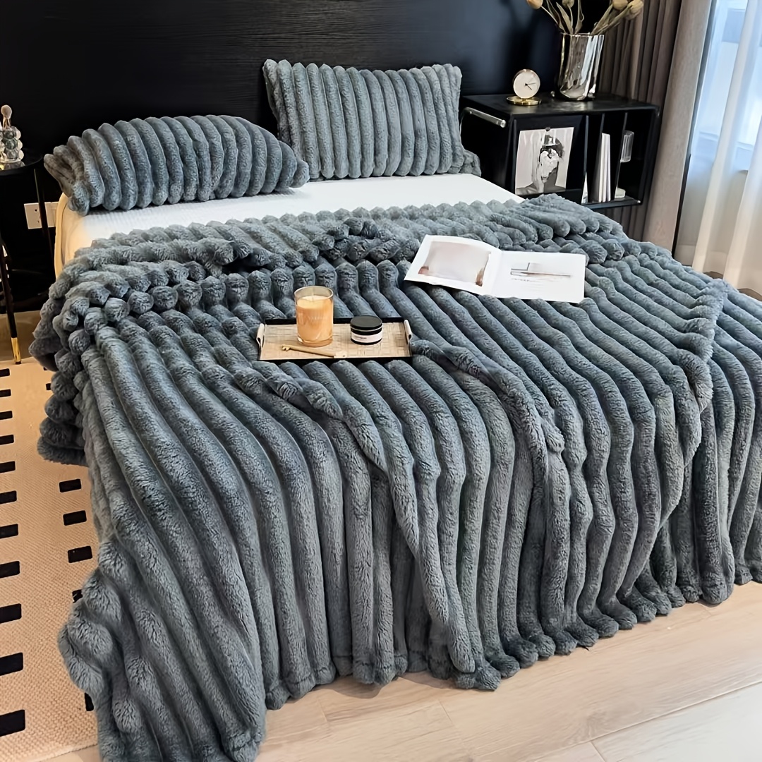 Solid Thickened Wide Striped F - مراجعة Weighted Blanket 15Lb وسعره