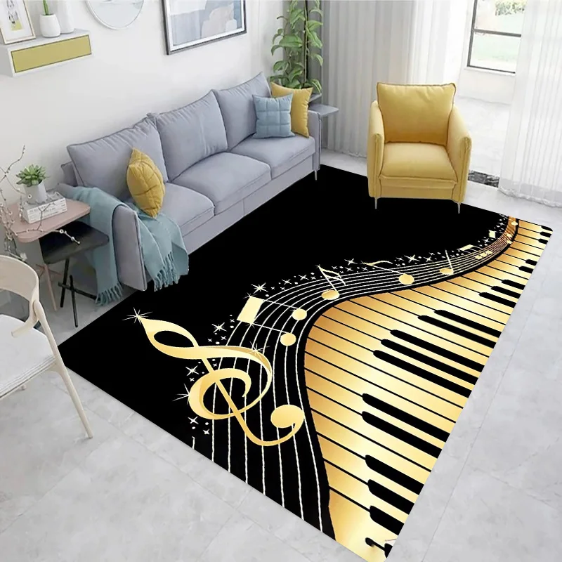 Piano Black and White Keys She - مراجعة Home Textiles Notes وسعره