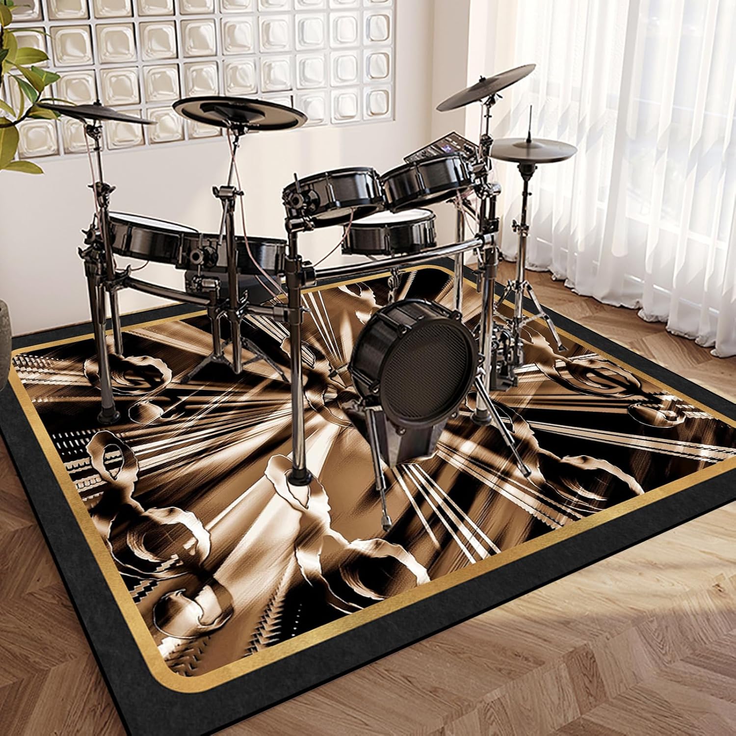 Music Note G Clef Pattern Carp - مراجعة Home Textiles Notes وسعره