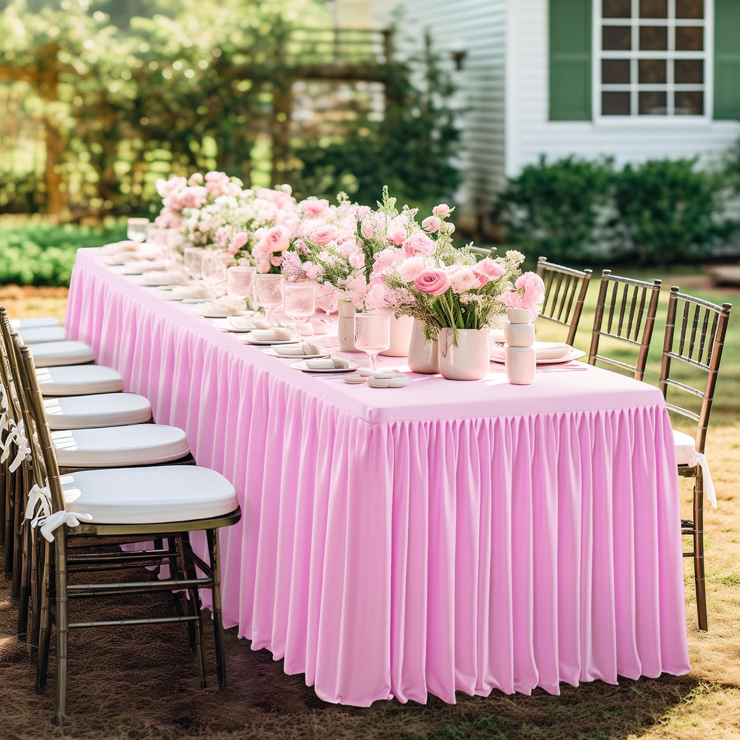 Table Skirt Conference Room Ta - مراجعة Home Textiles Exhibition وسعره