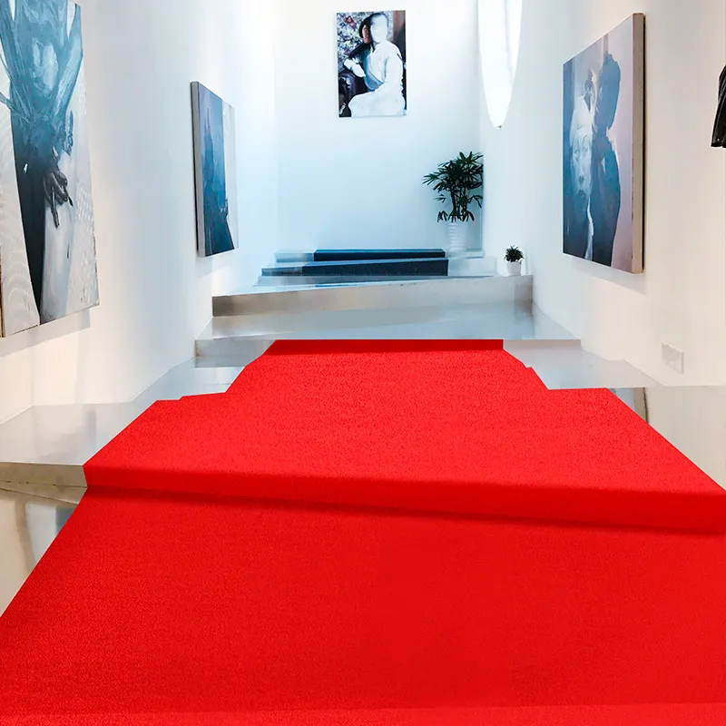 Red Wedding Carpet Thick Mater - مراجعة Home Textiles Exhibition وسعره