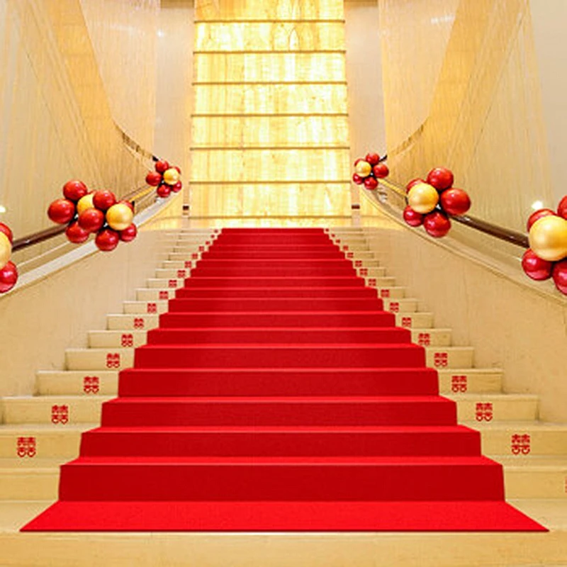 Red Wedding Carpet Thick Mater - مراجعة Home Textiles Exhibition وسعره