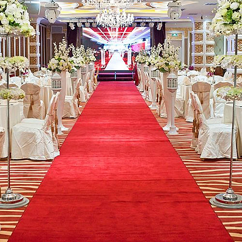 Red Wedding Carpet Thick Mater - مراجعة Home Textiles Exhibition وسعره