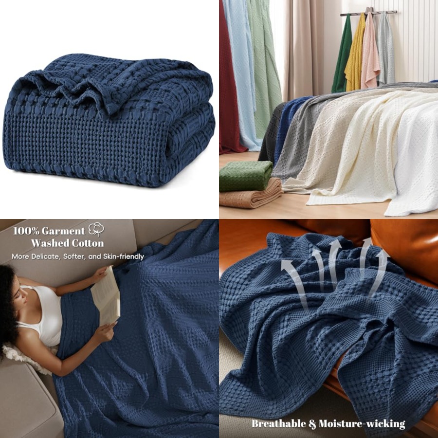 100 Cotton Waffle Weave Blanke - مراجعة Weighted Blanket 15Lb وسعره