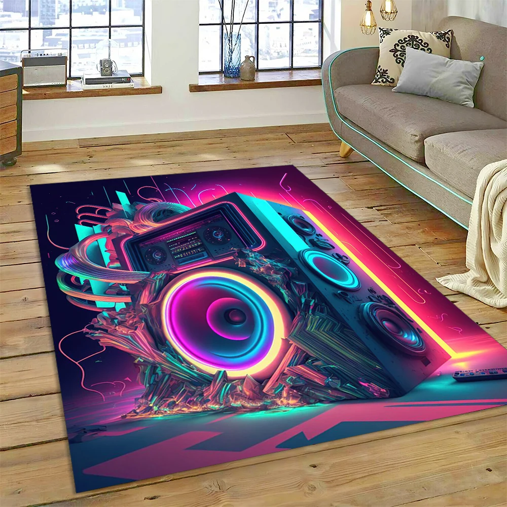 Colorful Musical Note Music Sc - مراجعة Home Textiles Notes وسعره