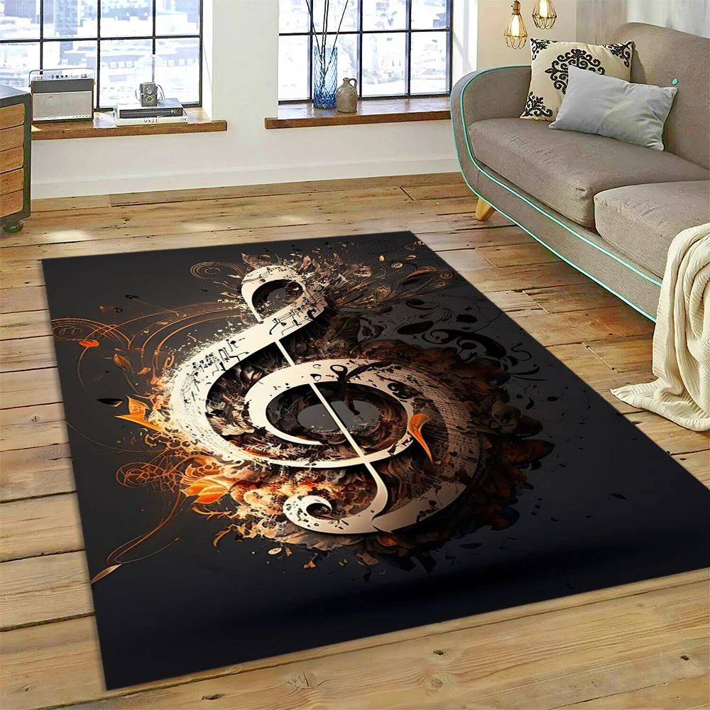 Colorful Musical Note Music Sc - مراجعة Home Textiles Notes وسعره