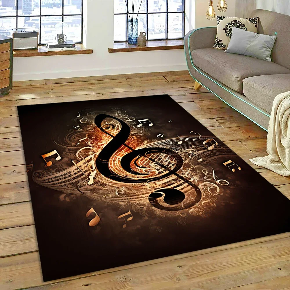 Colorful Musical Note Music Sc - مراجعة Home Textiles Notes وسعره