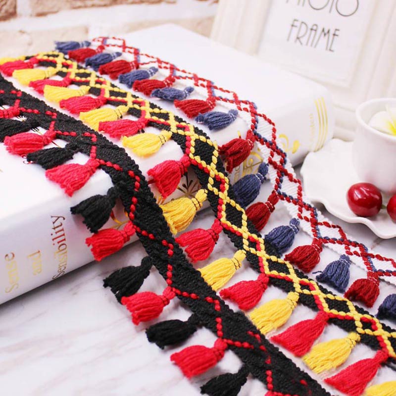 1yard/lot Tassel Fringe trim f - مراجعة Home Ec Textiles وسعره