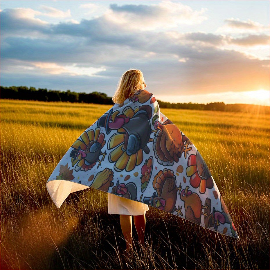 Turkey Thanksgiving Blanket Au - مراجعة Home Textiles Turkey وسعره