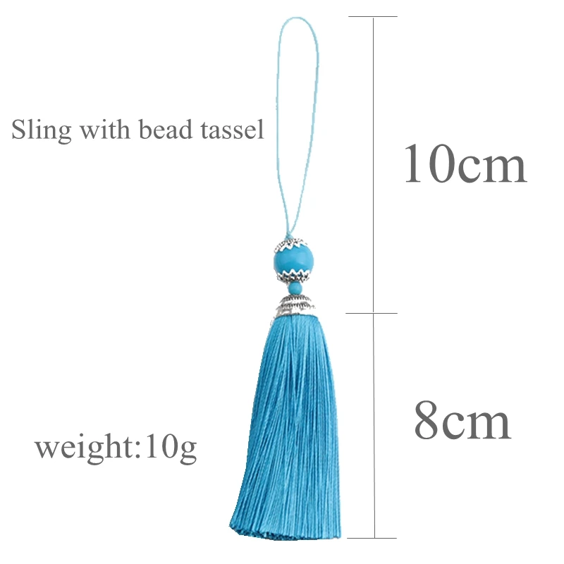 2/5Pcs 8CM Silk Tassel with Ac - مراجعة Home Ec Textiles وسعره