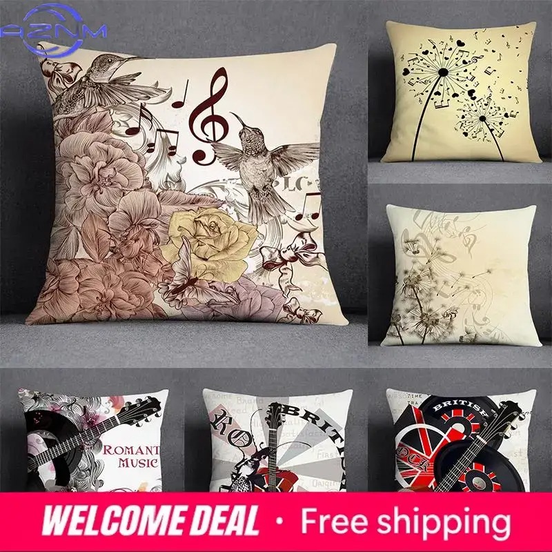 Musical Note Guitar Series Pat - مراجعة Home Textiles Notes وسعره