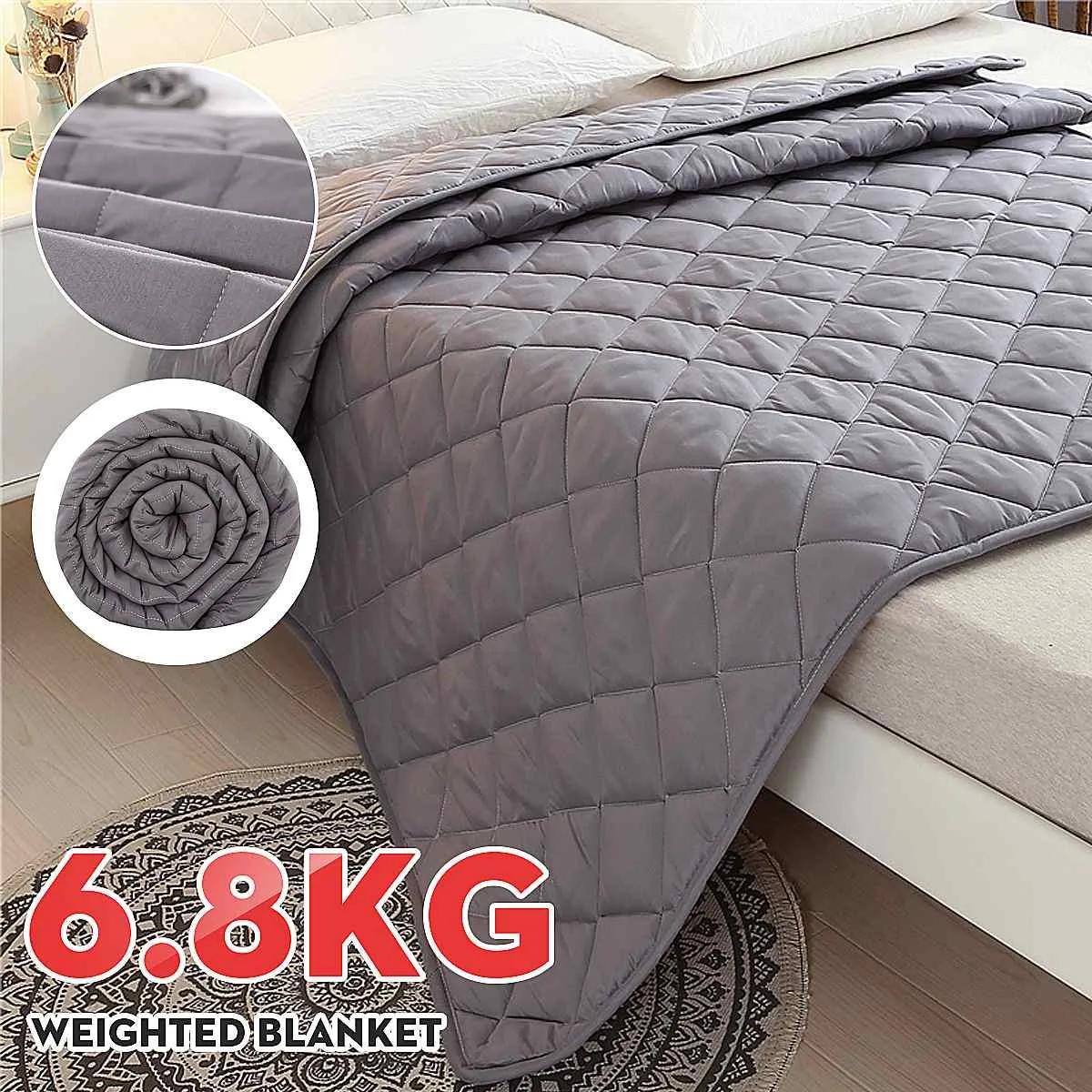 6 Size Weighted Blanket for Ad - مراجعة Weighted Blanket 15Lb وسعره