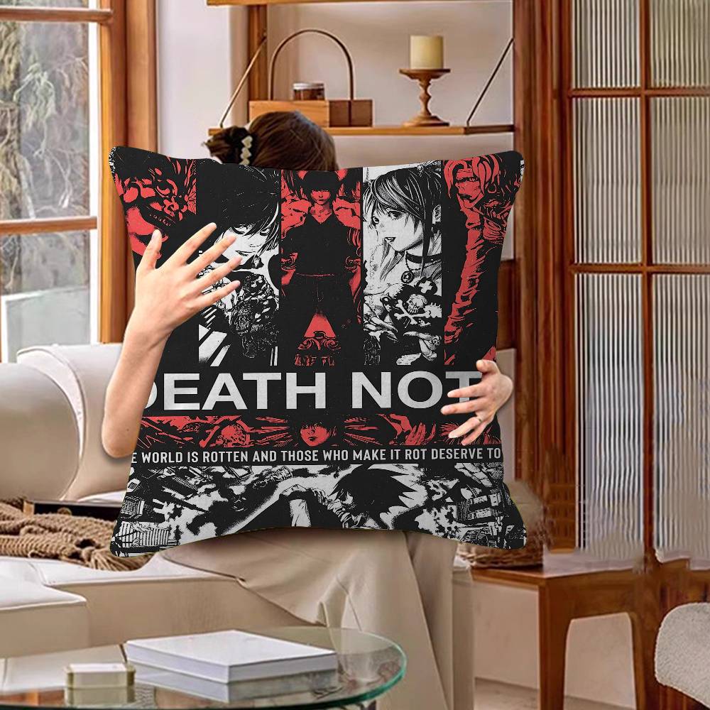Anime D-Death note Pillowcase  - مراجعة Home Textiles Notes وسعره