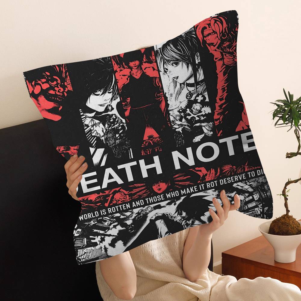 Anime D-Death note Pillowcase  - مراجعة Home Textiles Notes وسعره