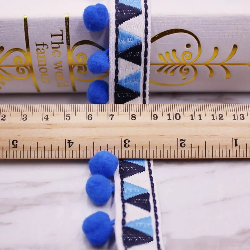 1-10Yards Pompoms Lace Trim Ba - مراجعة Home Ec Textiles وسعره