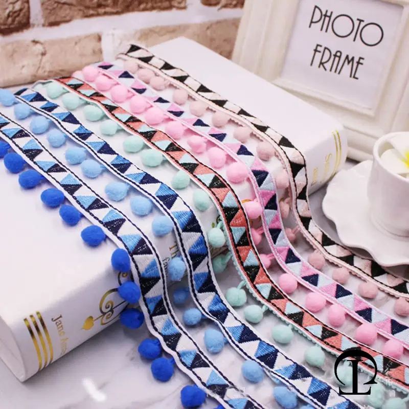 1-10Yards Pompoms Lace Trim Ba - مراجعة Home Ec Textiles وسعره