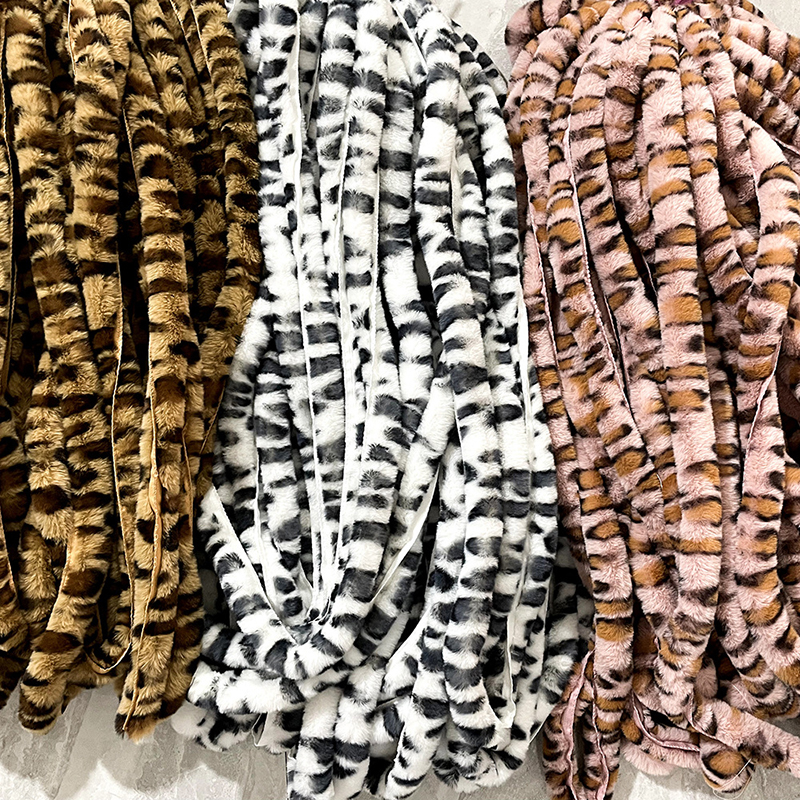 1m Faux Rabbit Fur Leopard Rib - مراجعة Home Textiles Turkey وسعره