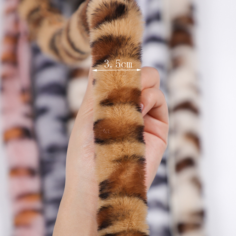 1m Faux Rabbit Fur Leopard Rib - مراجعة Home Textiles Turkey وسعره