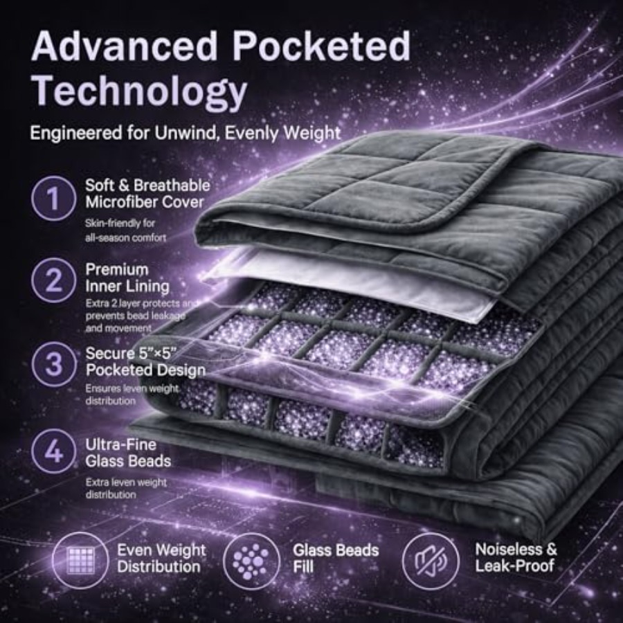 Weighted Blanket for Adults 20 - مراجعة Weighted Blanket 15Lb وسعره