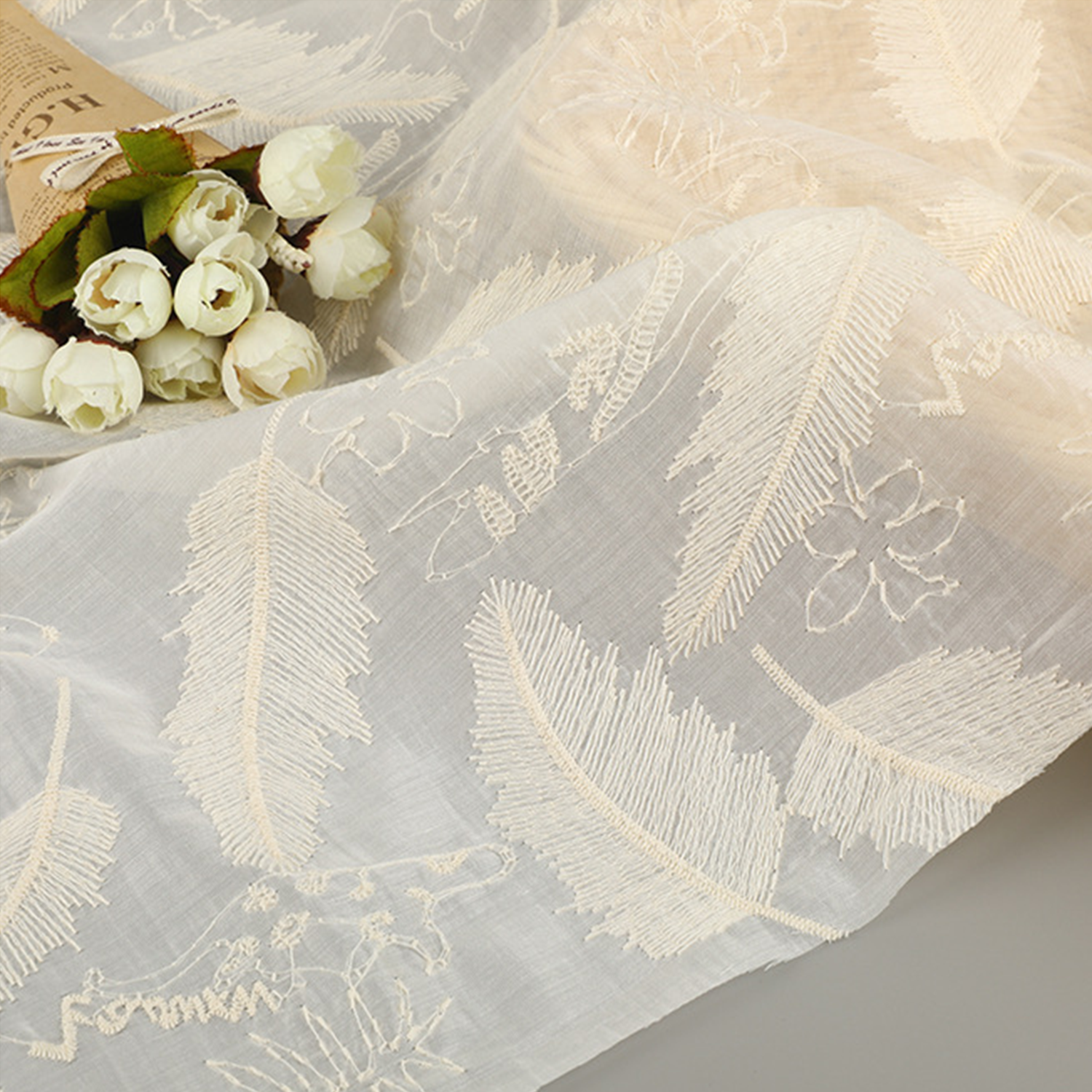 5 Yards Silk Cotton Embroidery - مراجعة Home Textiles Suppliers In Usa وسعره
