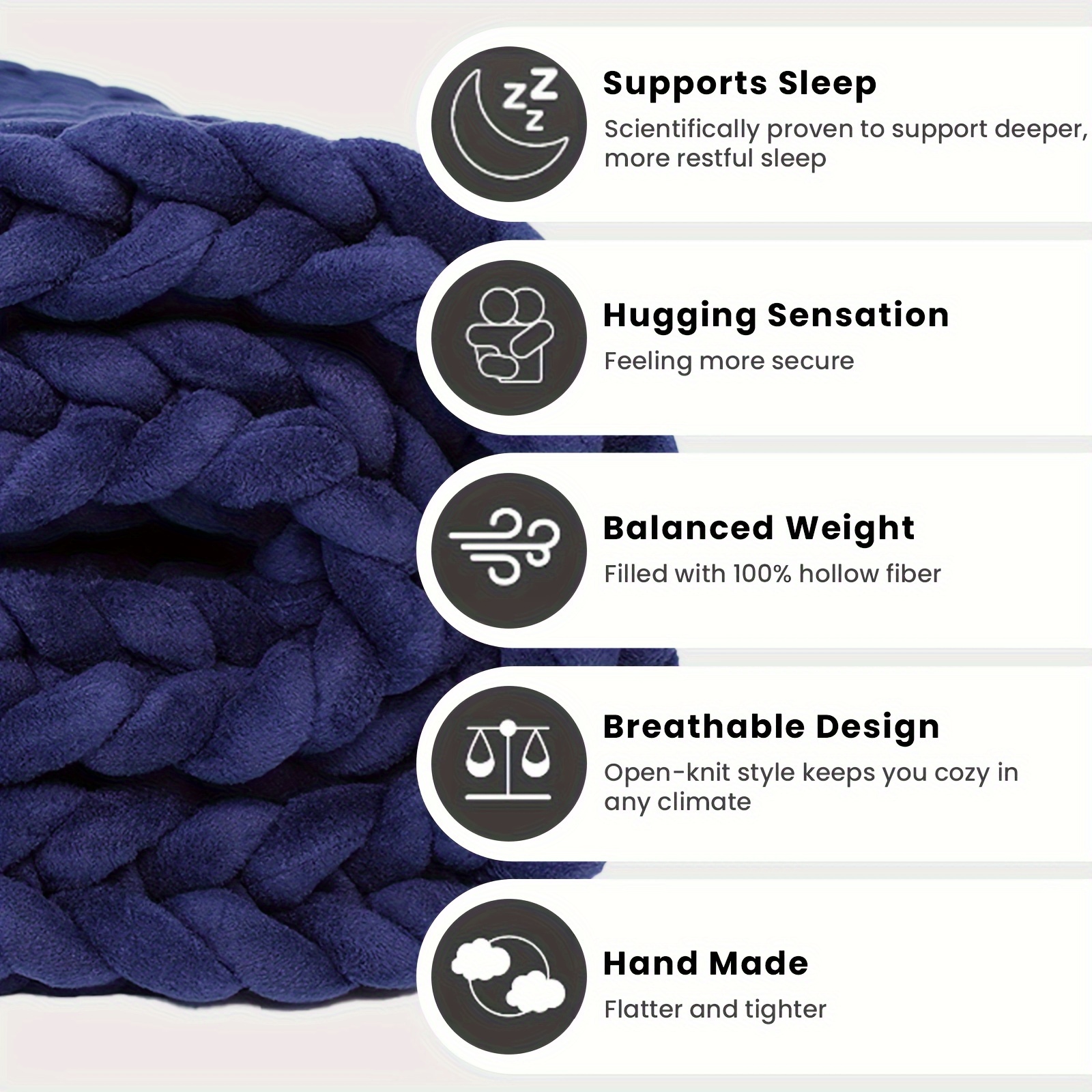 Weighted Knitted Weighted Blan - مراجعة Weighted Blanket 15Lb وسعره