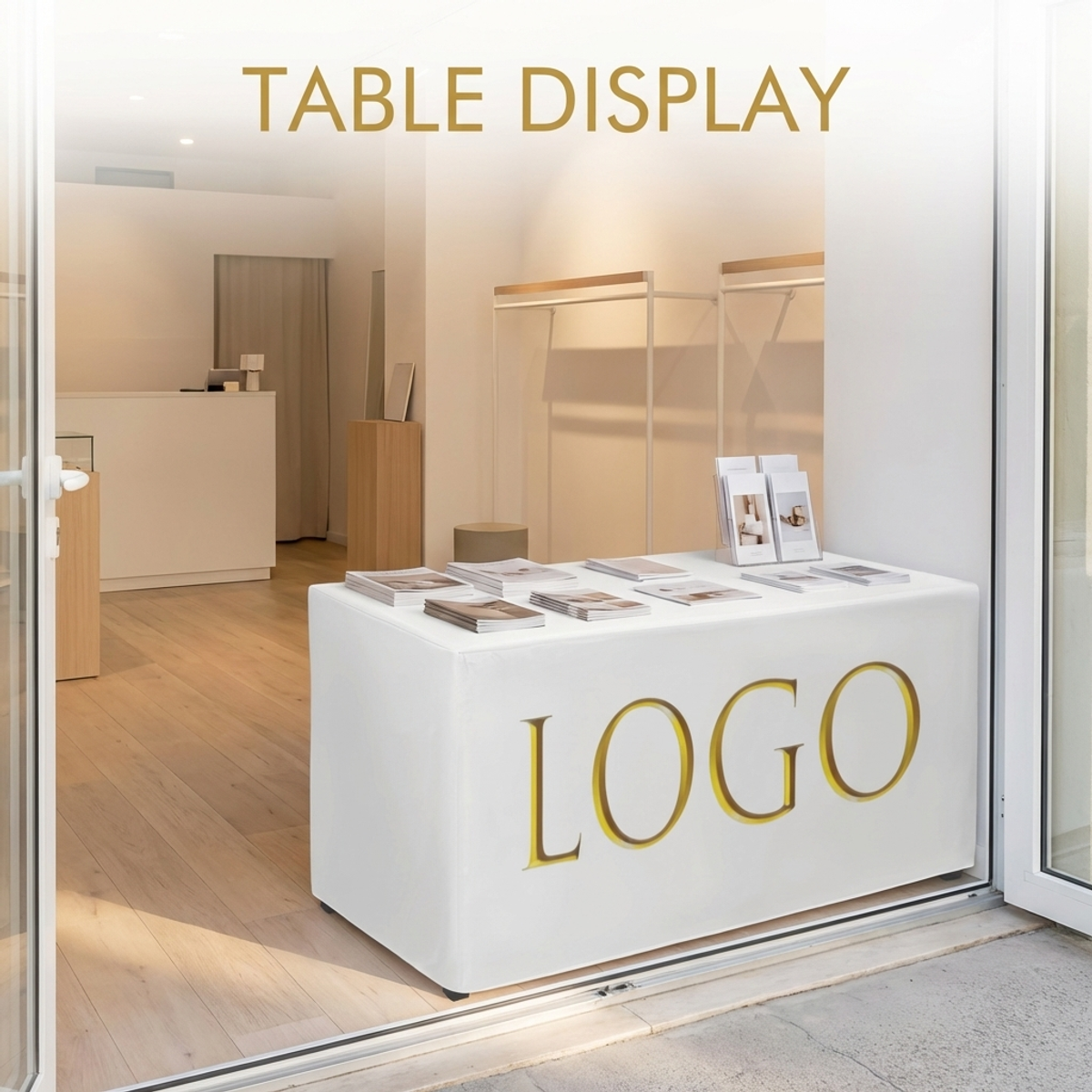 Custom White Tablecloth with G - مراجعة Home Textiles Exhibition وسعره