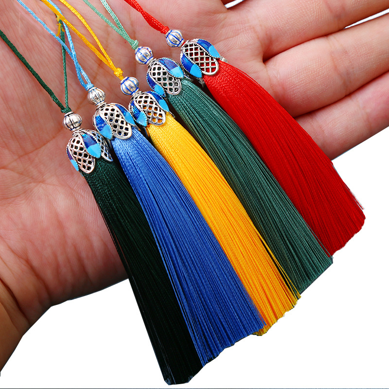 5/10Pcs 8cm Silk Tassel Fringe - مراجعة Home Ec Textiles وسعره