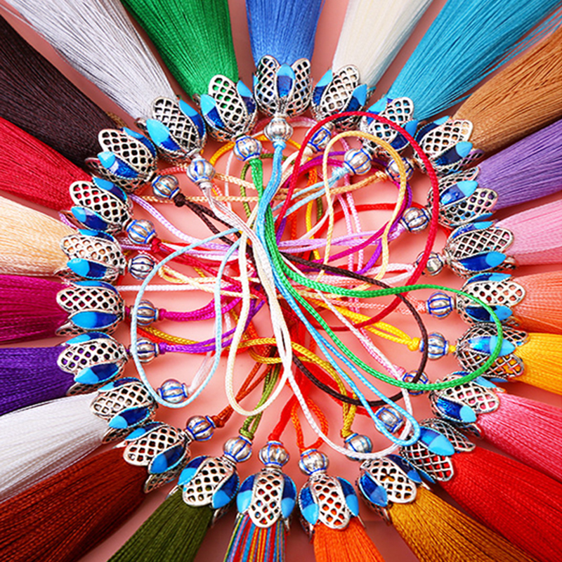 5/10Pcs 8cm Silk Tassel Fringe - مراجعة Home Ec Textiles وسعره