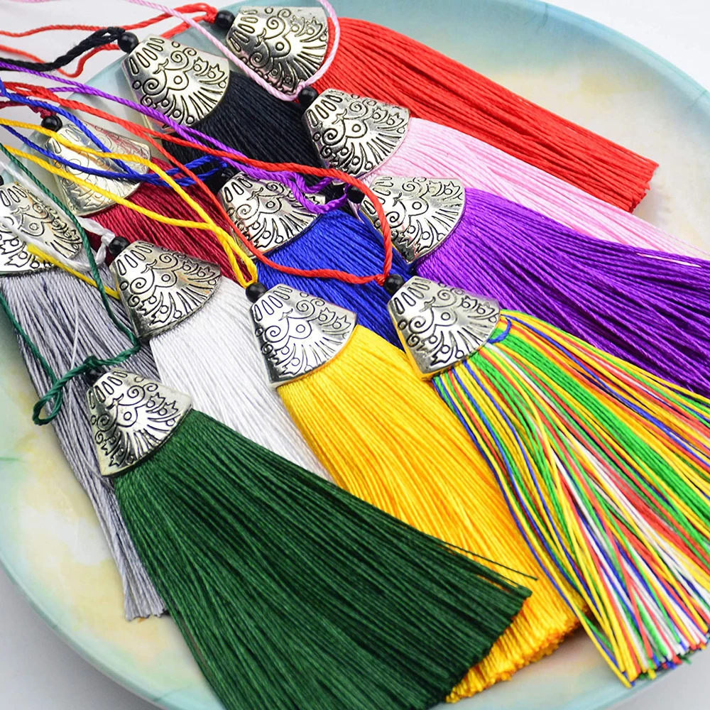 5/10Pcs Silky Handmade Tassels - مراجعة Home Ec Textiles وسعره