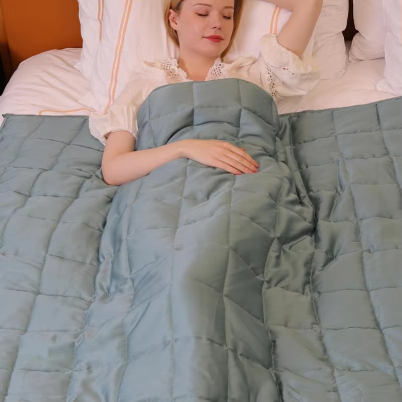7 Layers Bamboo Warm and Cooli - مراجعة Weighted Blanket 15Lb وسعره