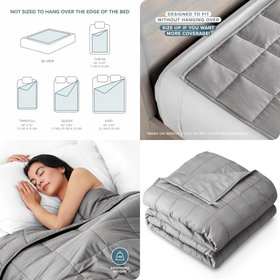 Weighted Blanket AllNatural 0  - مراجعة Weighted Blanket 15Lb وسعره
