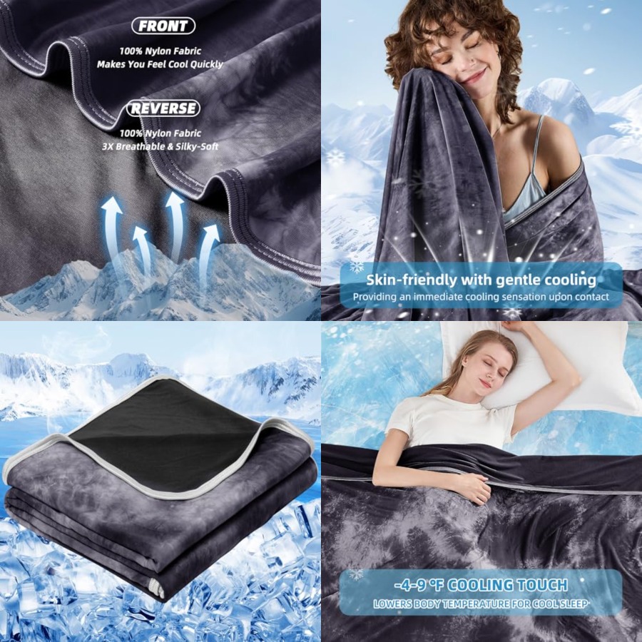 Cooling Blanket King Size 90x1 - مراجعة Weighted Blanket 15Lb وسعره