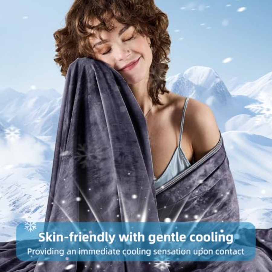 Cooling Blanket King Size 90x1 - مراجعة Weighted Blanket 15Lb وسعره