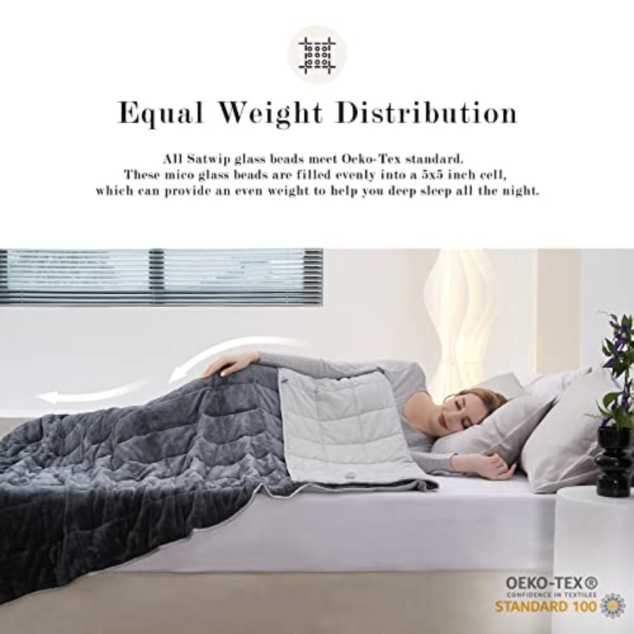 Weighted Blanket 20lbs Queen S - مراجعة Weighted Blanket 15Lb وسعره